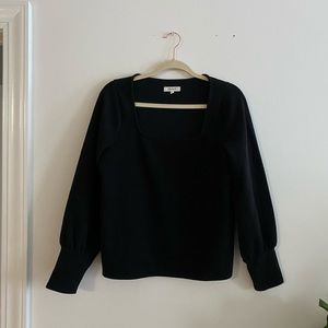 Madewell Ottoman Rib Square-neck Top